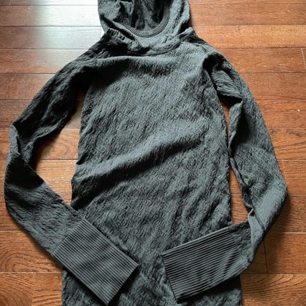 lululemon athletica Black Textured Hoodie